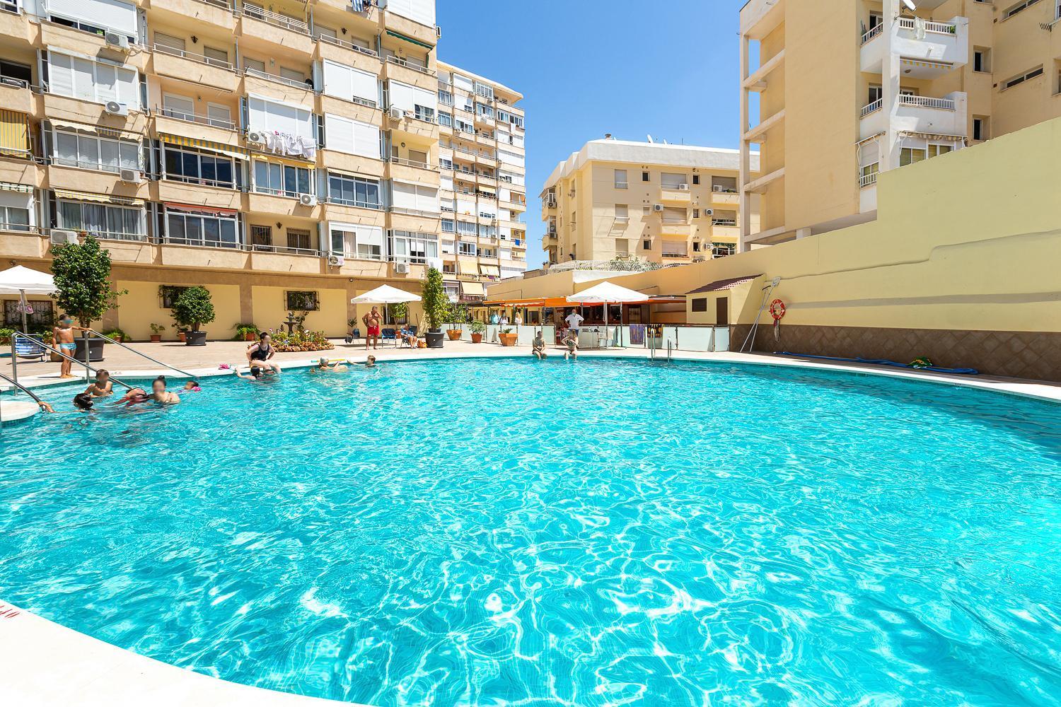 Ver621 - Estudio Con Vistas Al Mar, Wifi, Piscina, Centro A 100 Metros, Playa A 600 Metros 托雷莫利诺斯 外观 照片